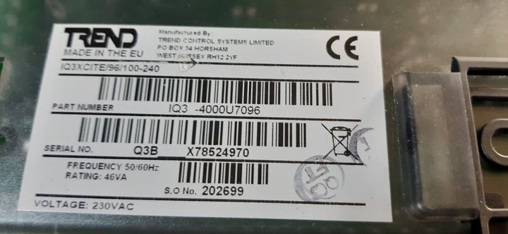Trend iq3xcite/96/100-240 web enabled controller iq3-4000u7096