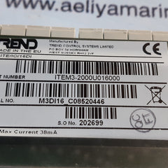 Trend xcite/io/16di module item3-2000u016000 current 38ma