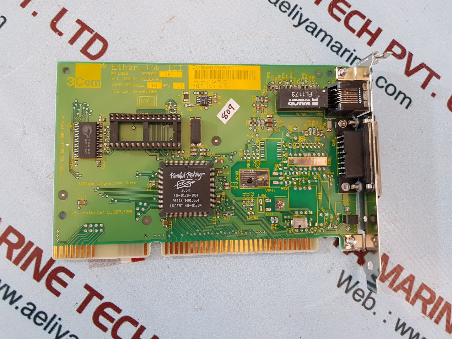Etherlink III 03-0021-204 rev-a network card df63c509b