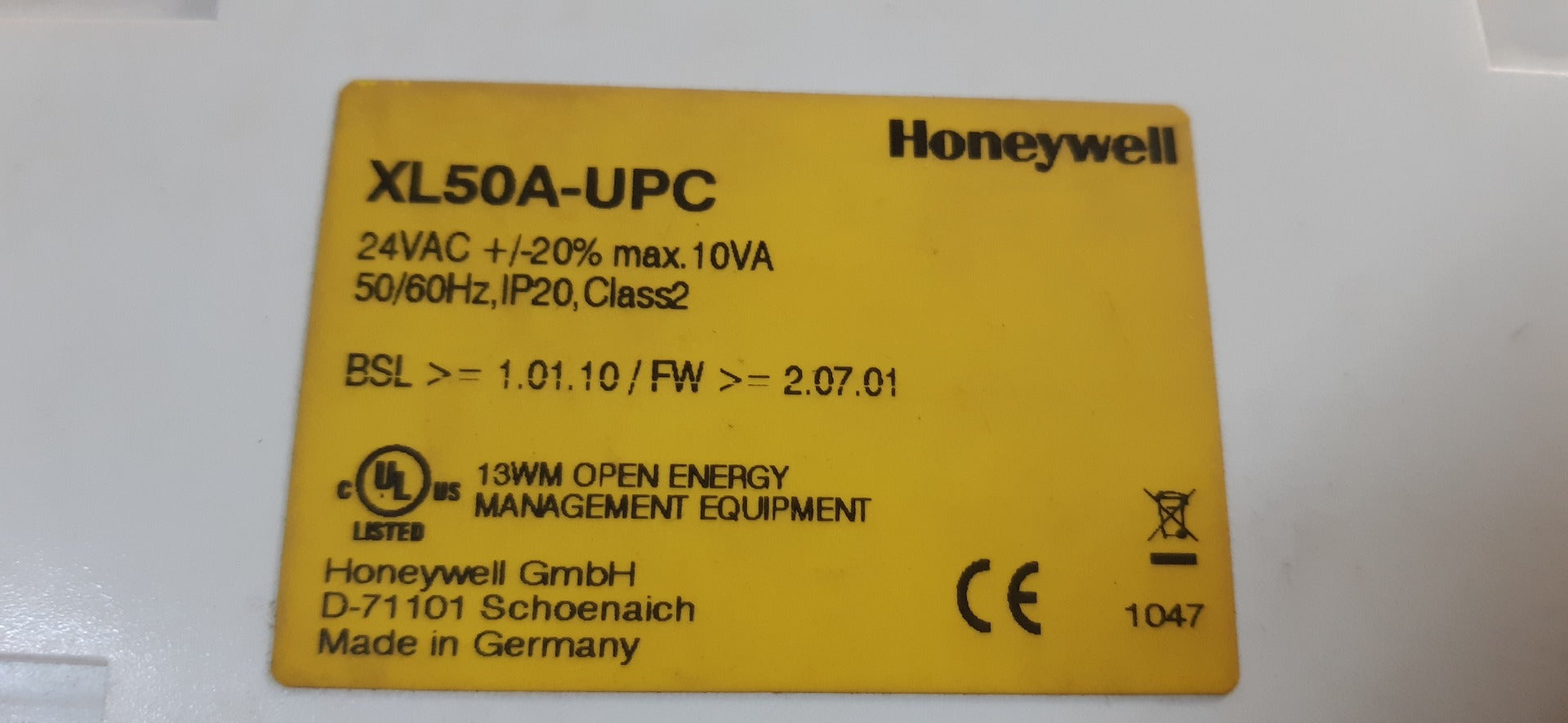 Honeywell xl50a-upc controller