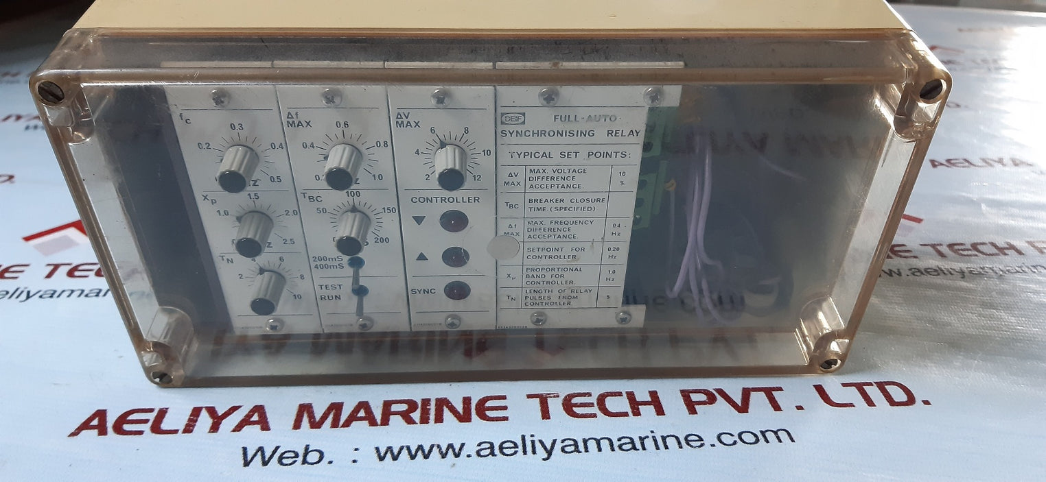 Deif full-auto synchronising relay 