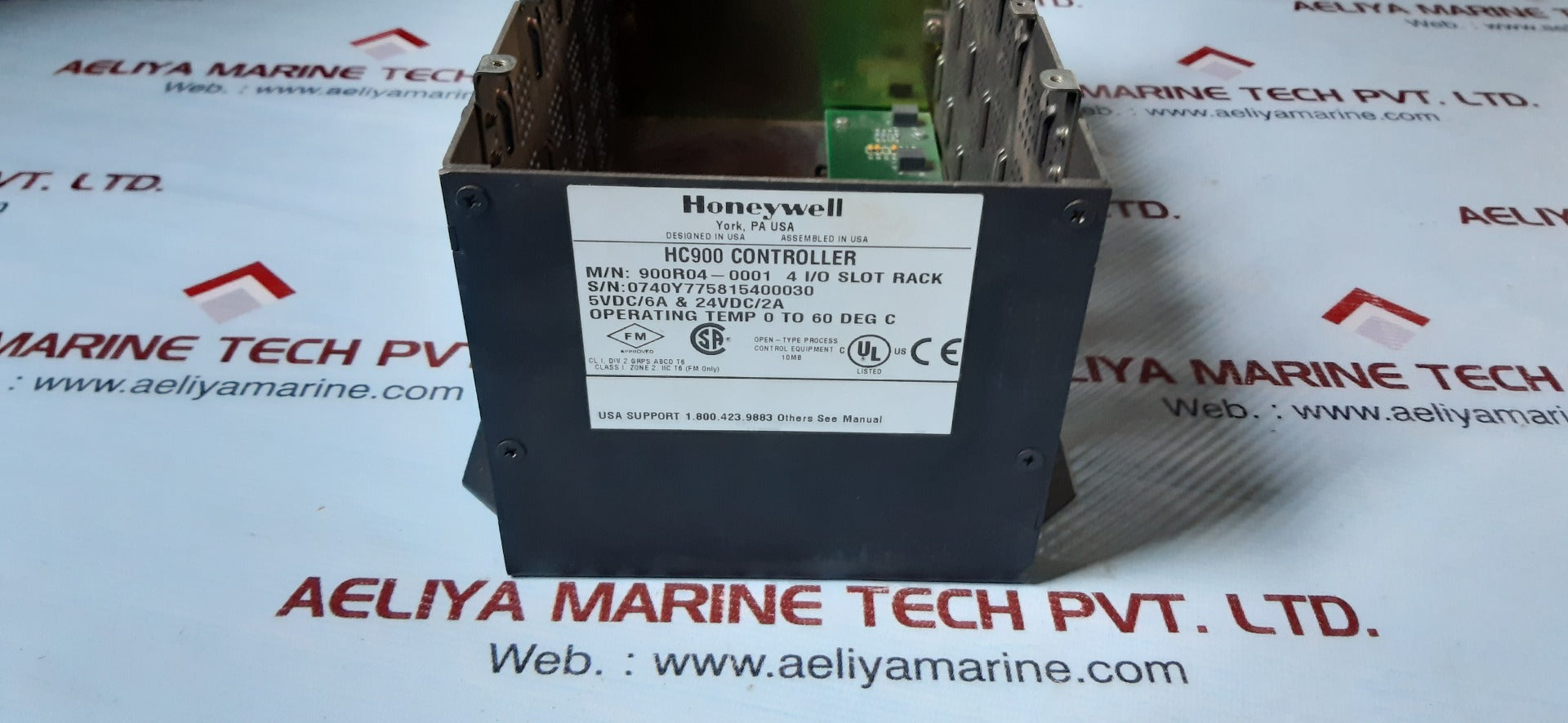 Honeywell hc900 controller 900r04-0001 4 i/o slot rack