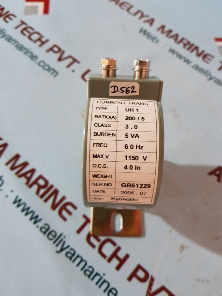 Kyongbo ur-1 current transformer 200/5 A