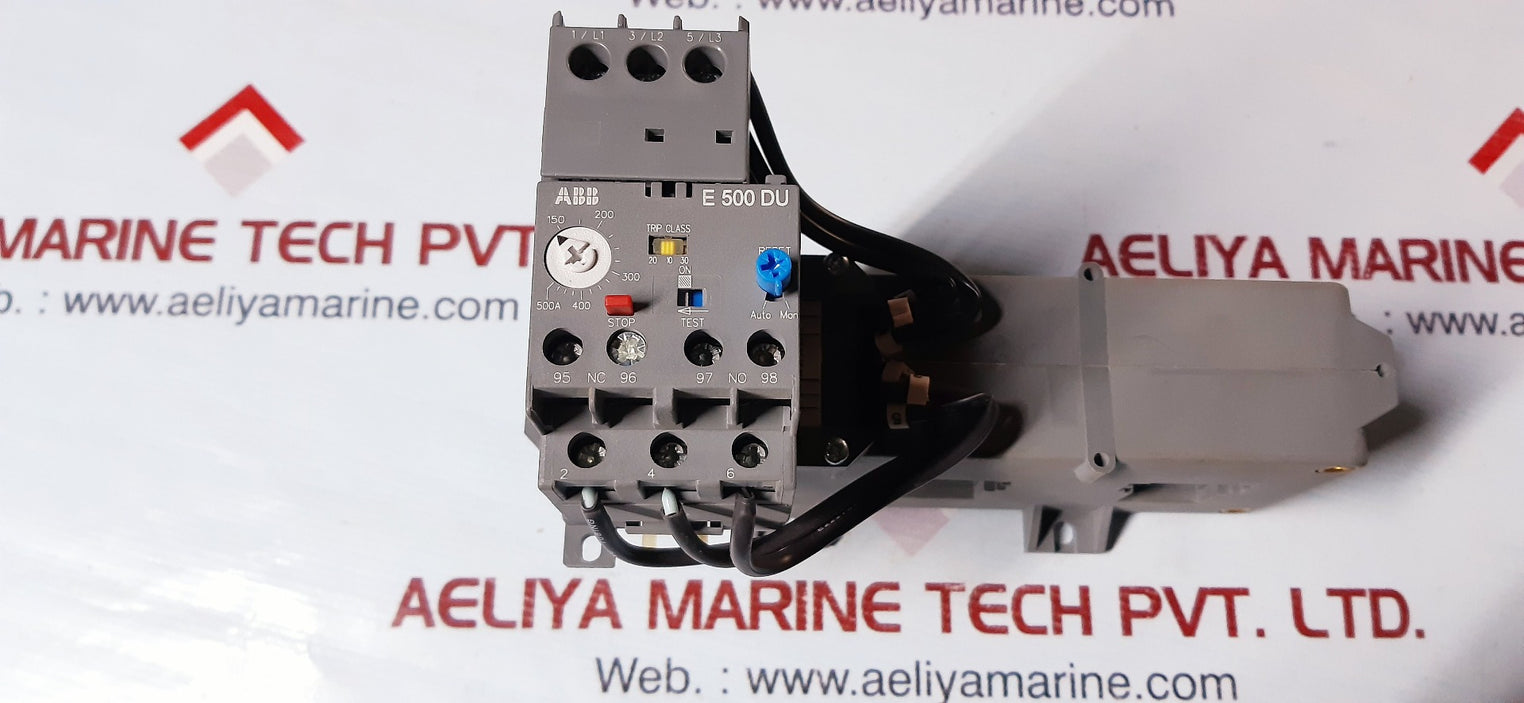 Abb e500du electronic overload relay