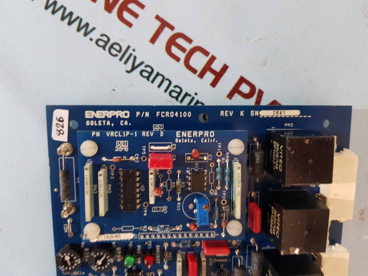 Enerpro Fcr04100/Fcro4100 Pcb Card Rev. K