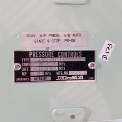 Saginomiya sps-h201wgq pressure controls