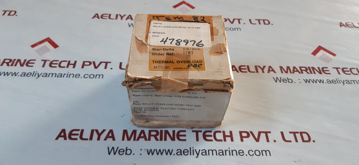Gec mto 81 overload relay 160a