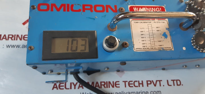 Omicron ote-t700 700'c temperature calibrator 230v