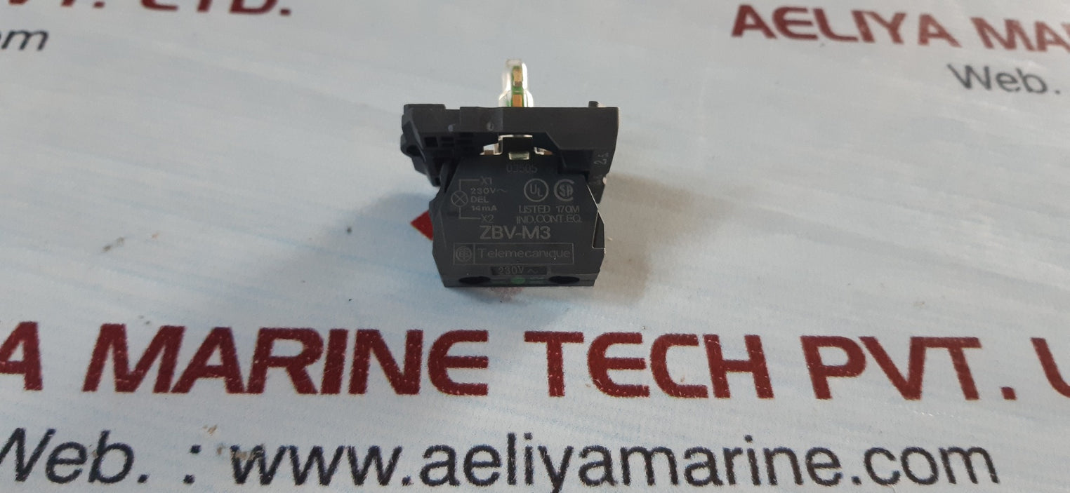 Telemecanique zbv-m3 led switch 230v