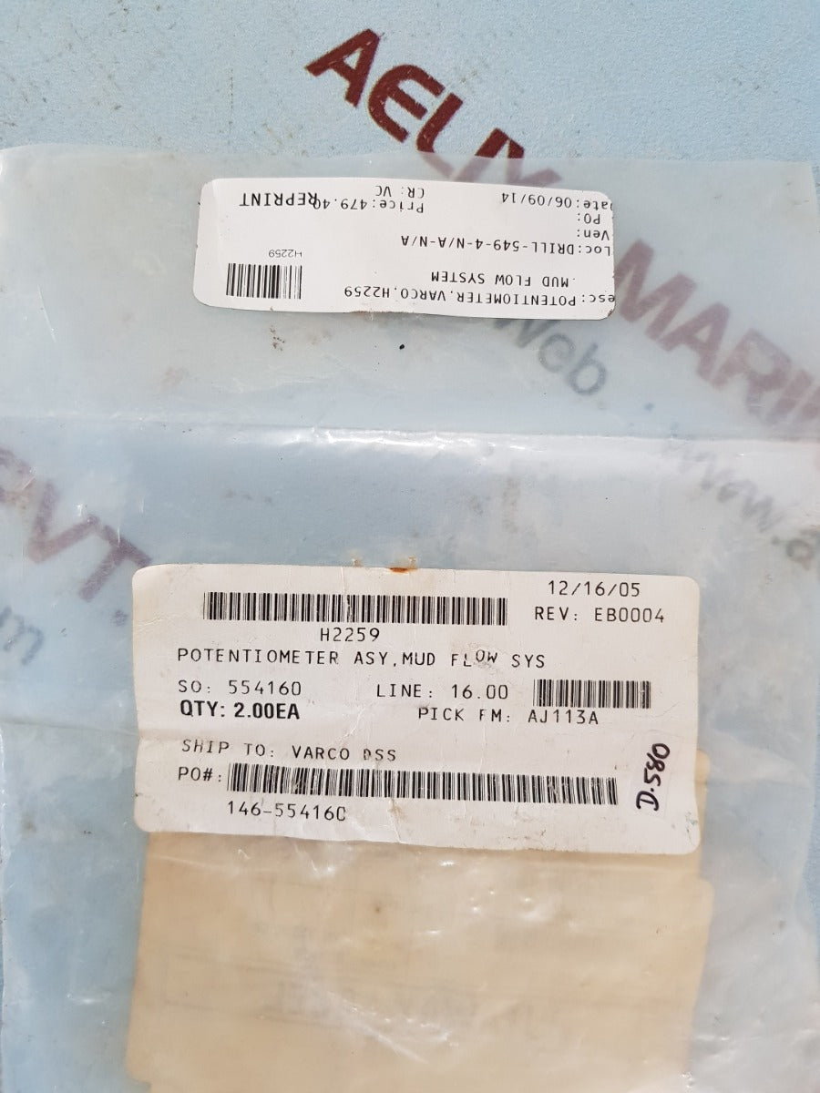 Eti systems lcp8-2539 potentiometer 5k