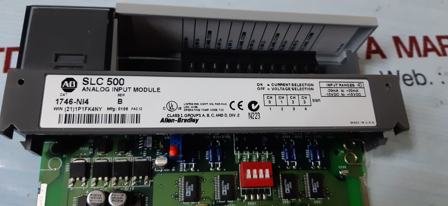 Allen bradley 1746-ni4 ser.b slc 500 analog input module