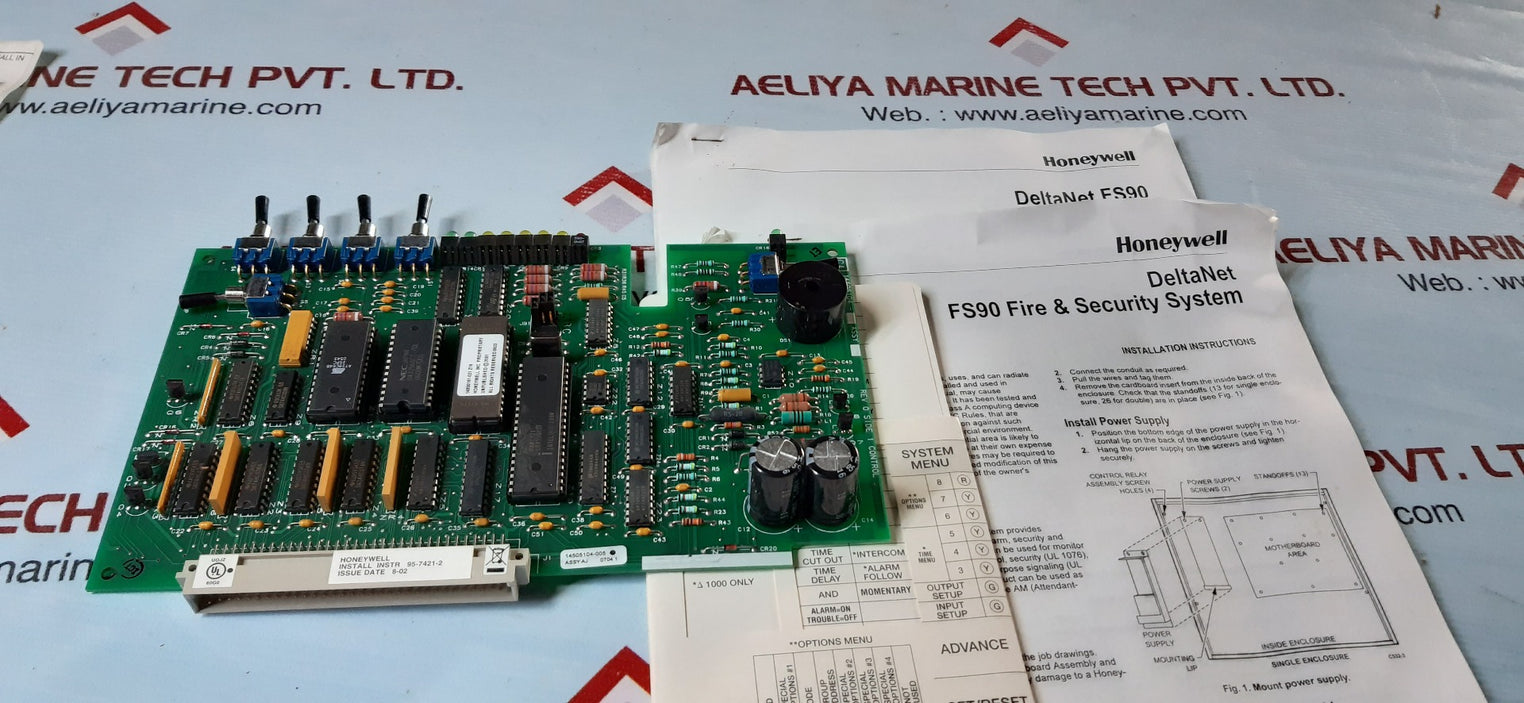 Honeywell 14505104-005 fs90 fire & security control board
