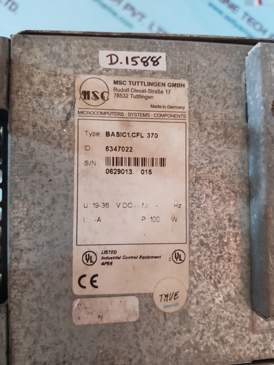 Msc tuttlingen 6347022 operator interface basic1.cfl 370