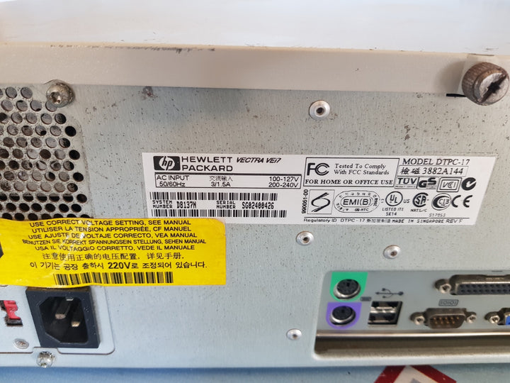 Hewlett Packard vectra vei7 dtpc-17