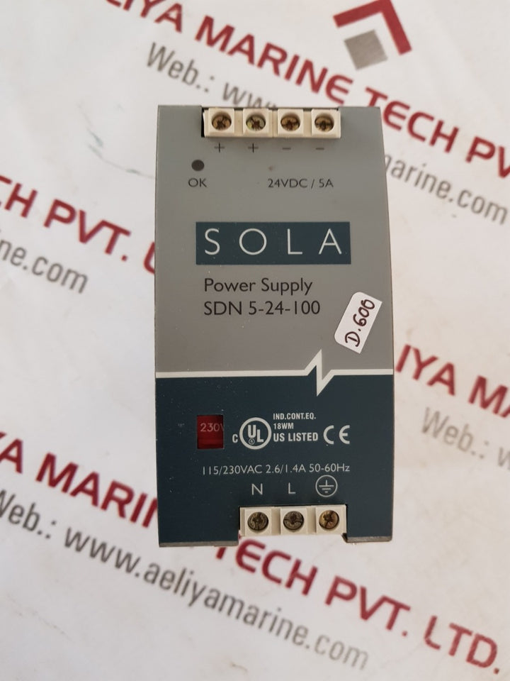 Sola sdn5-24-100 power supply