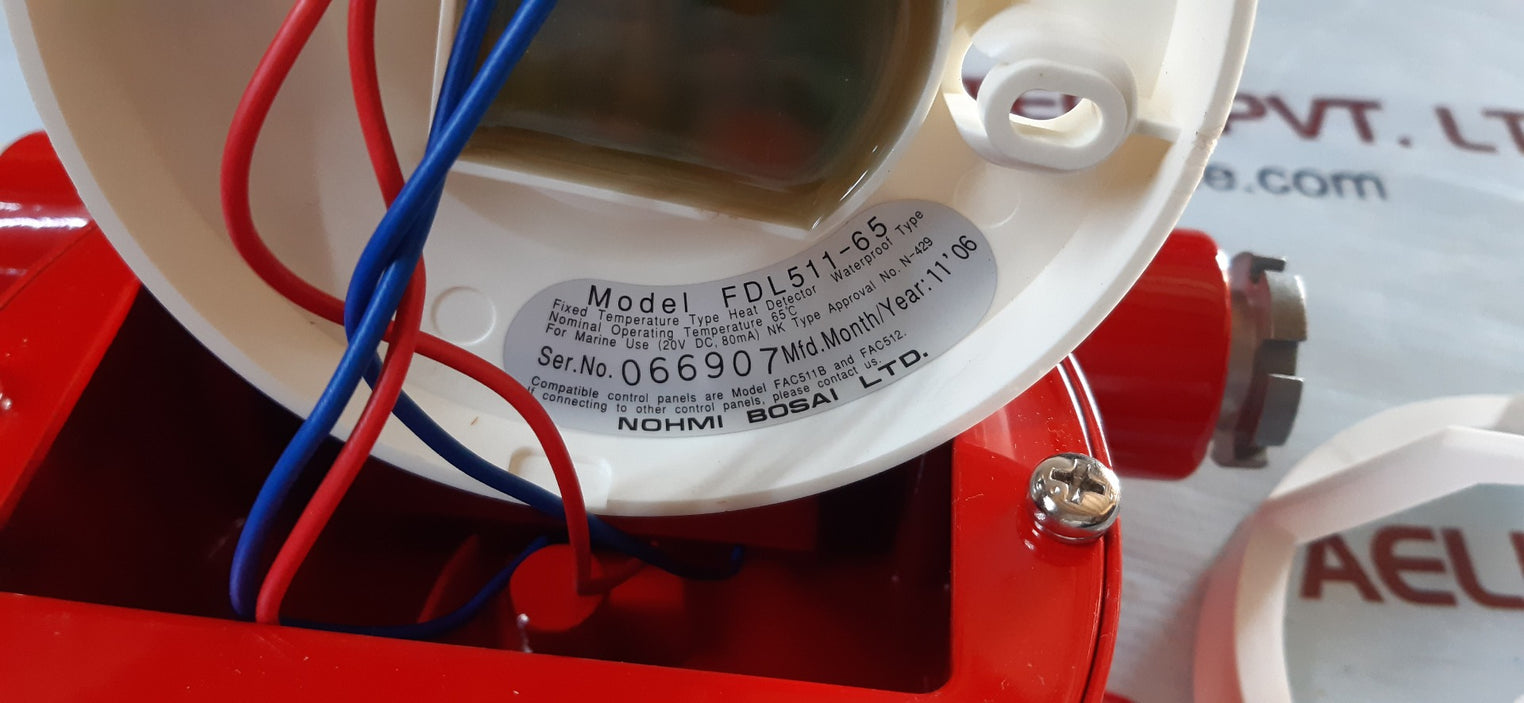 Nohmi bosai fdl511-65 heat detector 65'c