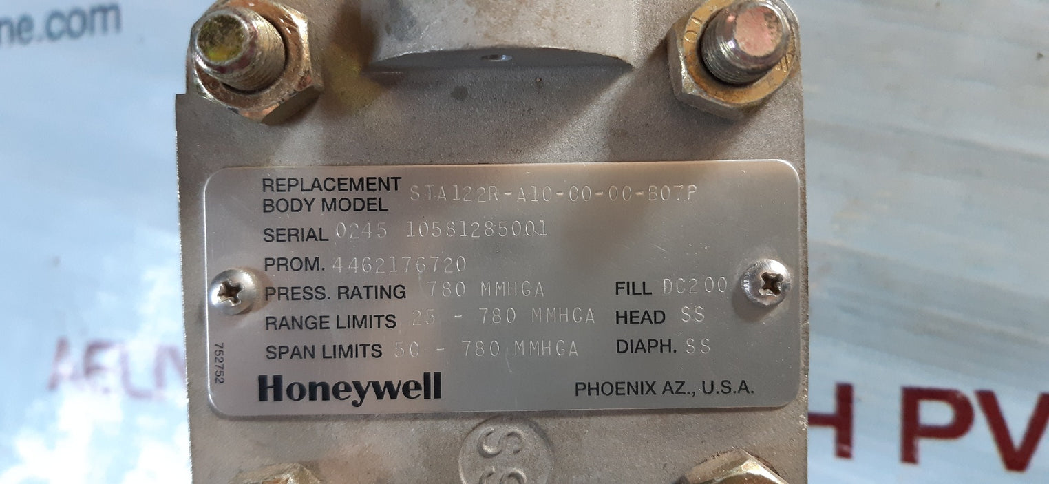 Honeywell st3q00 s100 r300 smart pressure transmitter stal22-e1g-00000-3a.mb-b77p