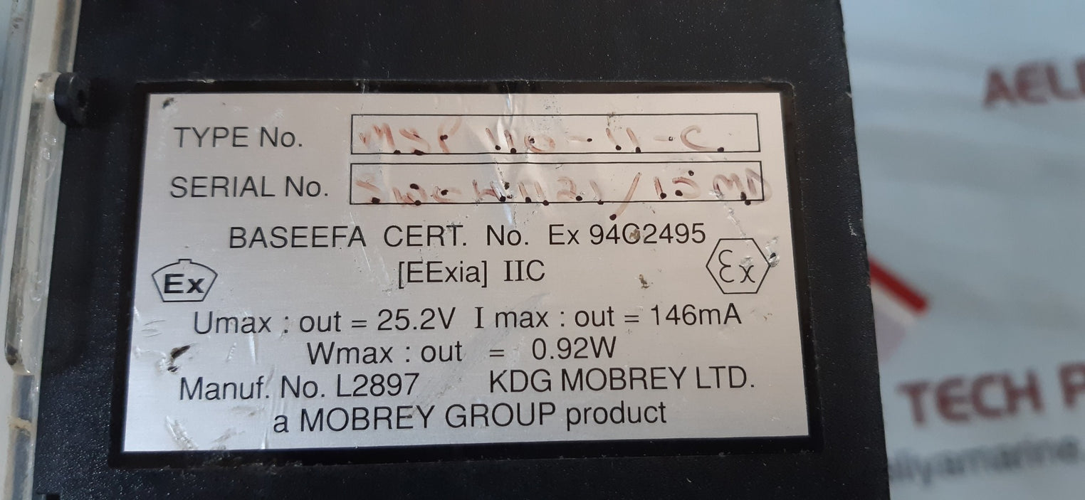 Mobrey msp110-11-c level measurement and control system