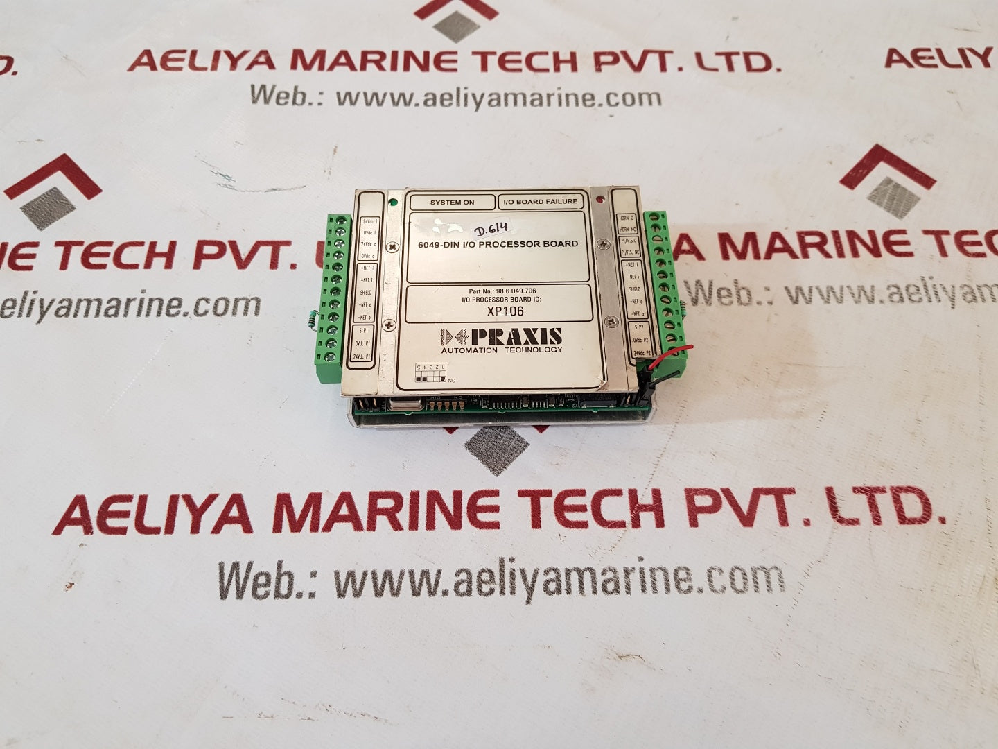 Praxis xp106 i/o processor board 98.6.049.706