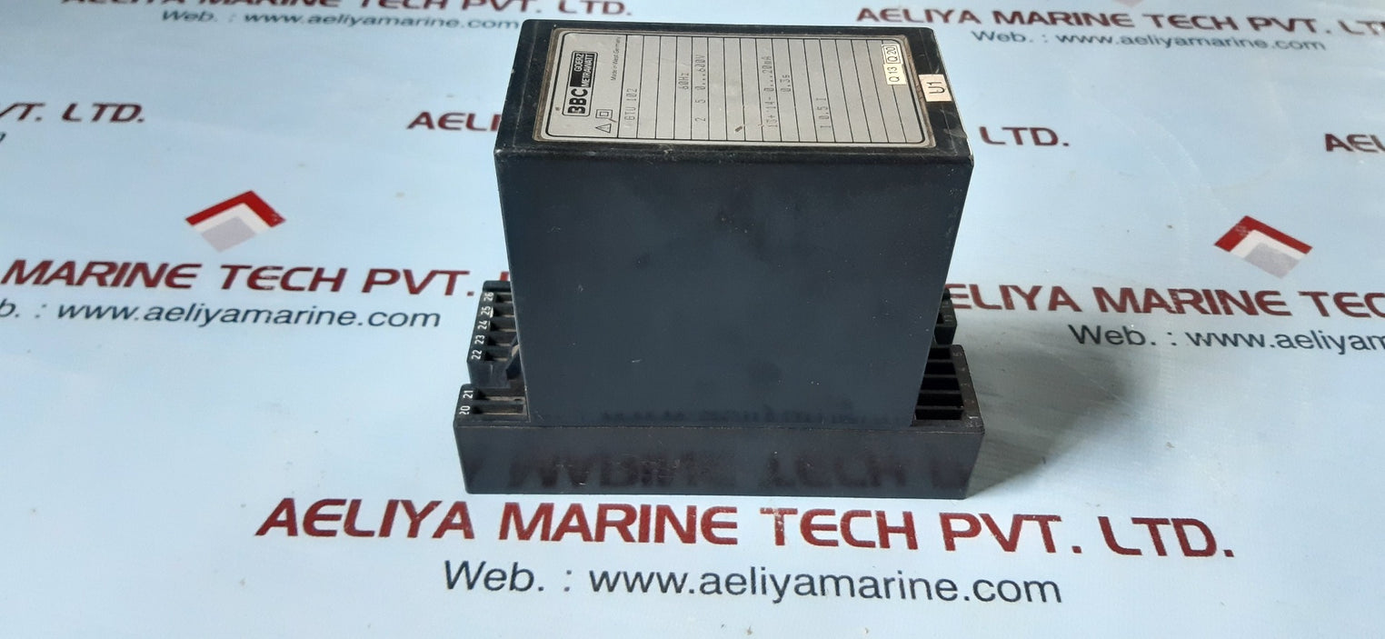 Bbc goerz metrawatt gtu 102 controller