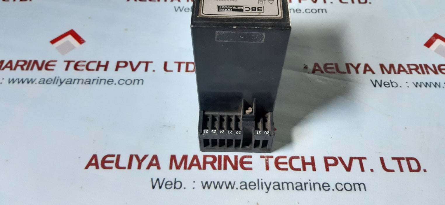 Bbc goerz metrawatt gtu 102 controller