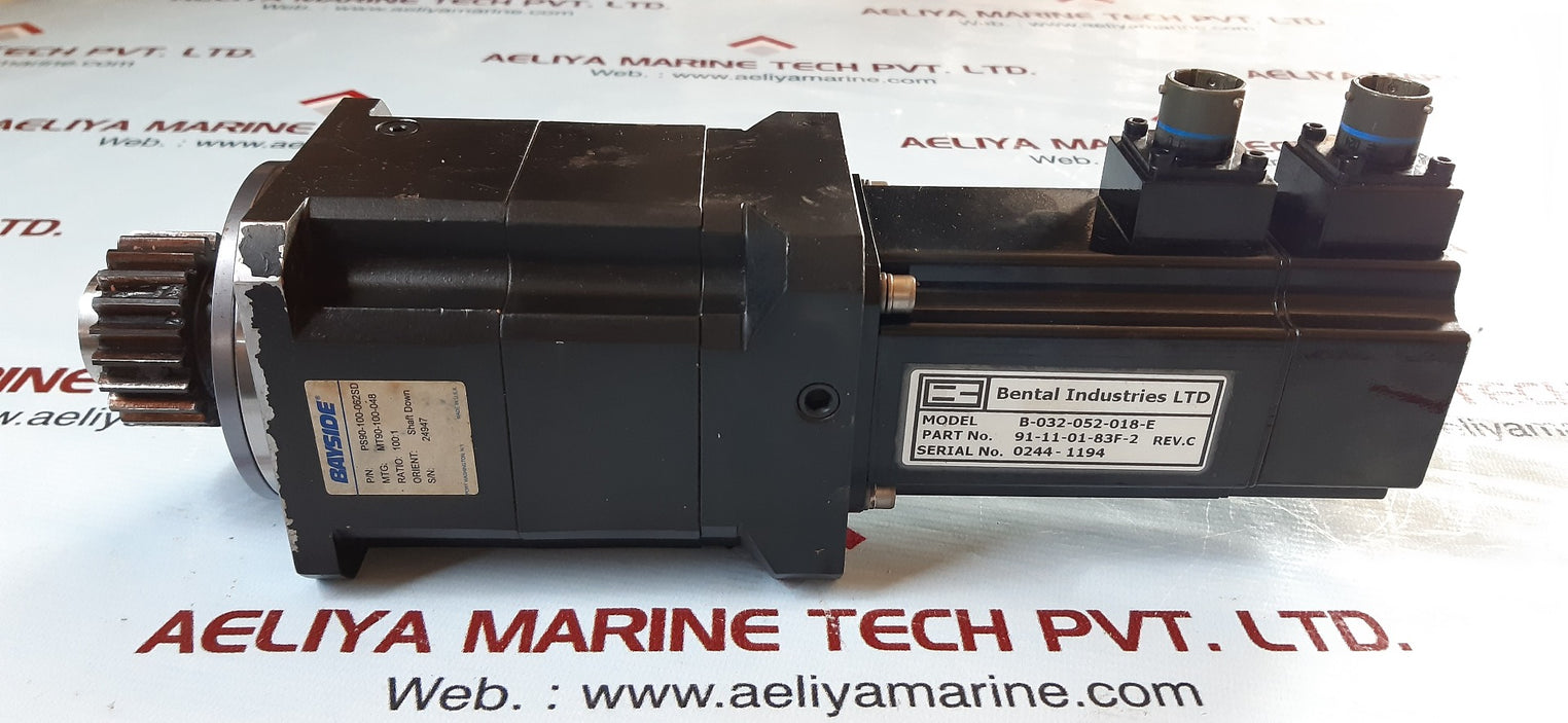 Bental b-032-052-018-e motor with Bayside ps90-100-062sc
