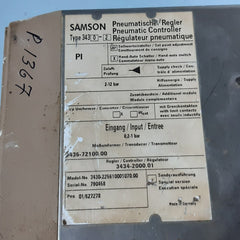 Samson 343 0-2 3430-225610001070.00 pneumatic controller
