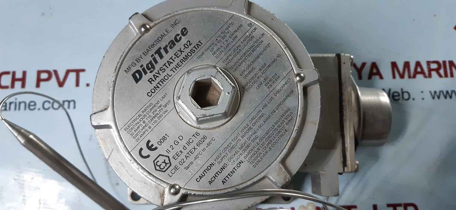 Barksdale digitrace raystat-ex-02 control thermostat