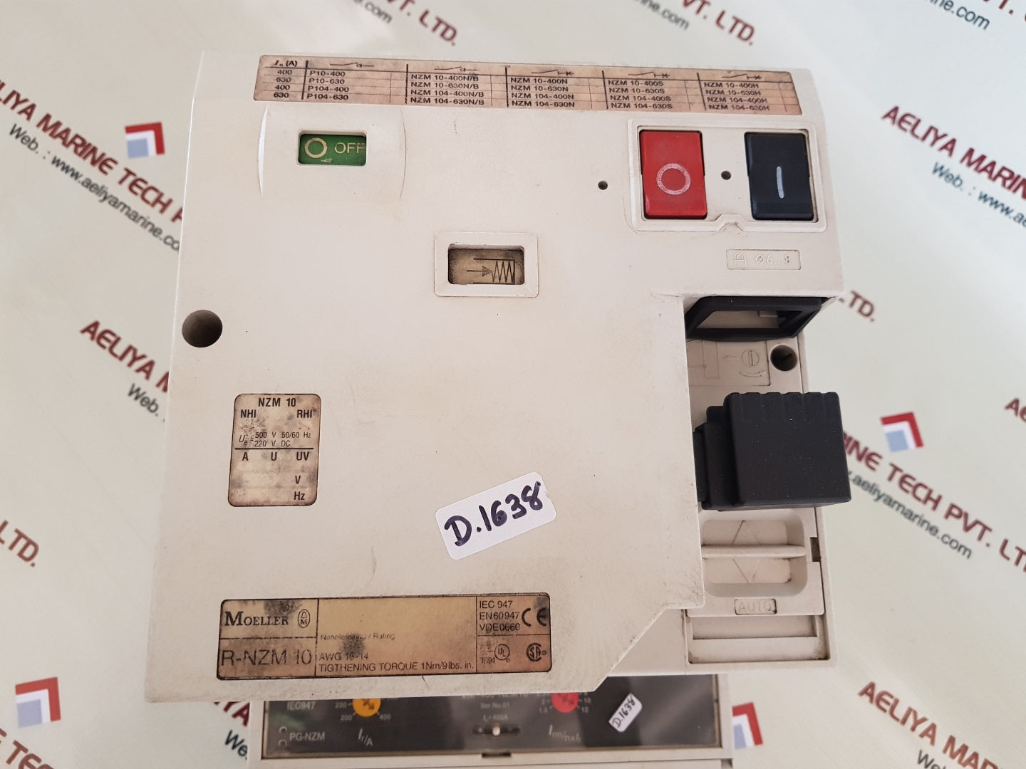 Moeller r-nzm 10 motor circuit breaker zm-400-nzm10