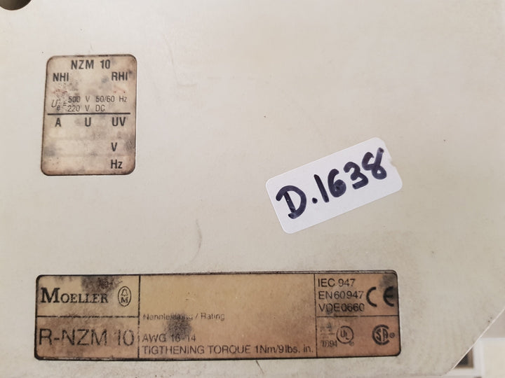 Moeller r-nzm 10 motor circuit breaker zm-400-nzm10