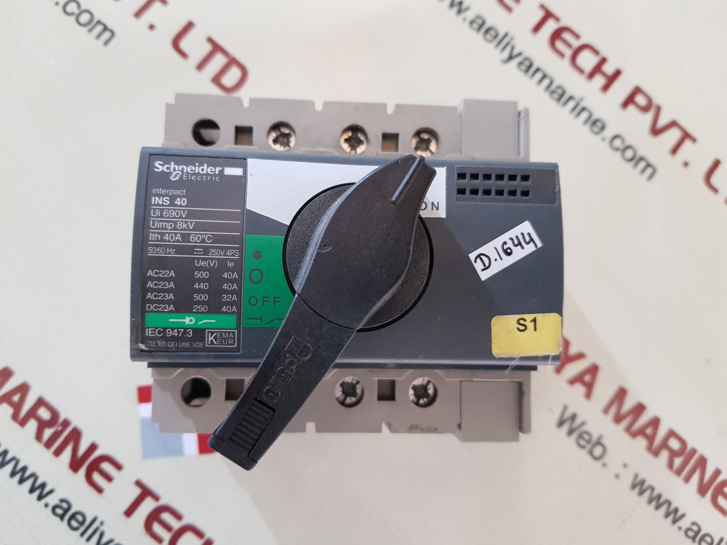 Merlin Gerin Schneider electric ins 40 switch-disconnector interact