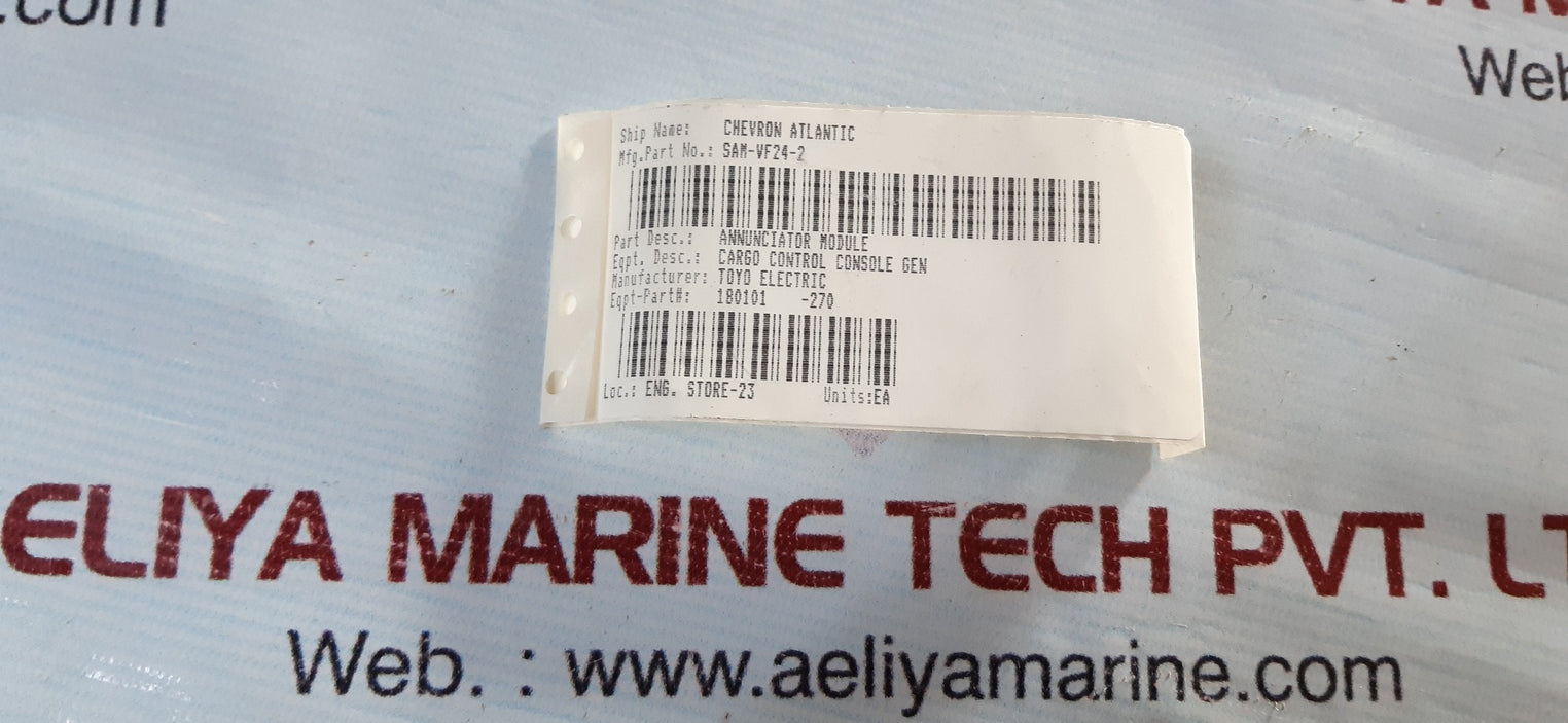 Toyo electronics sam-vf24-2 annunciator module