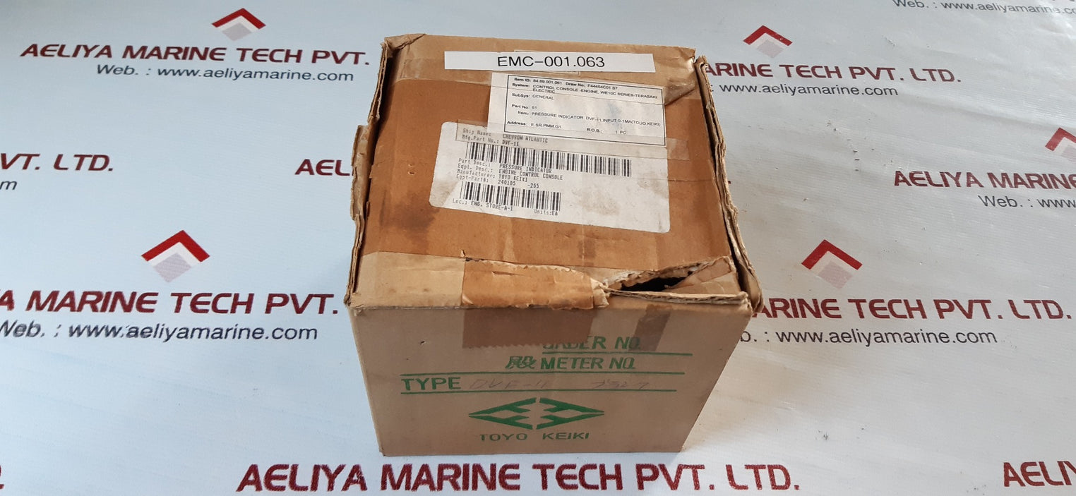 Toyo keiki dvf-11 pressure indicator cb927322