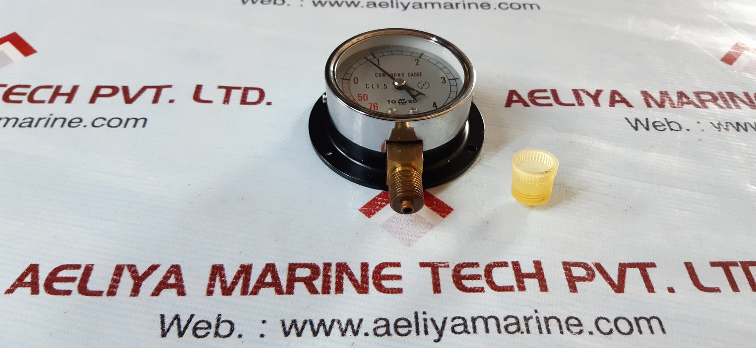 Toako cl 1.5 compound gauge 0 to 5 kgf/cm2