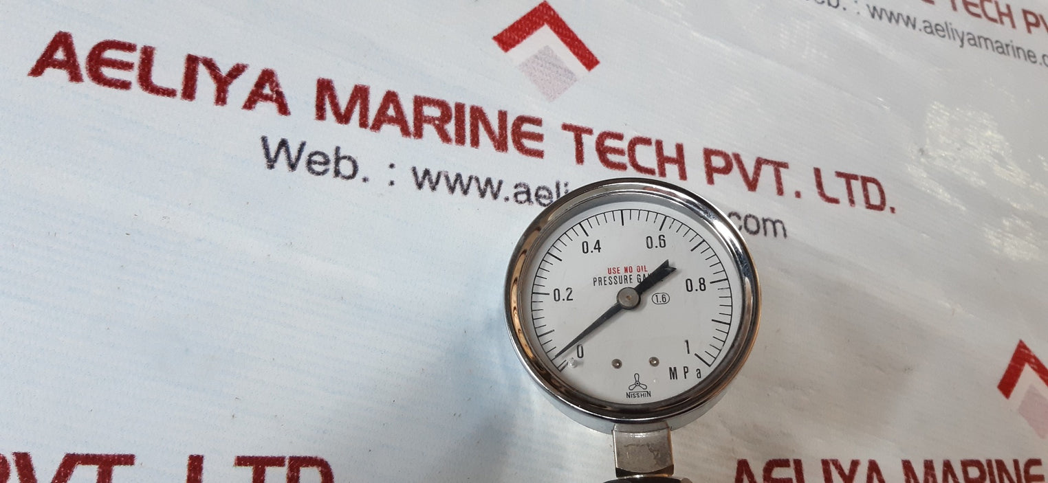 Nisshin 1.6 pressure gauge 0 to 1mpa
