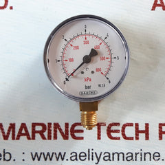 Saacke kl.1,6 pressure gauge 0-6 bar, 0-600kpa