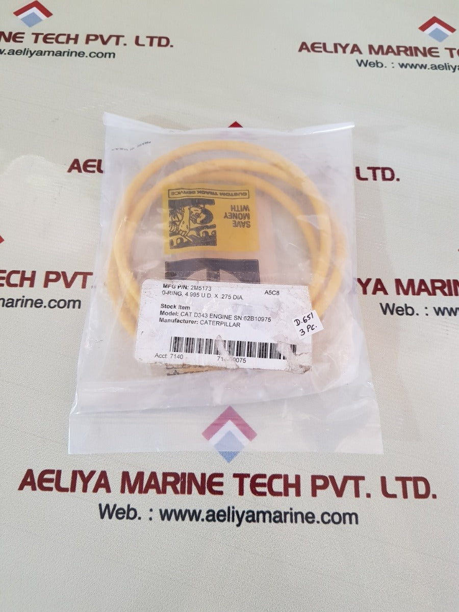 Lot of 3x Caterpillar 2m5173 o ring