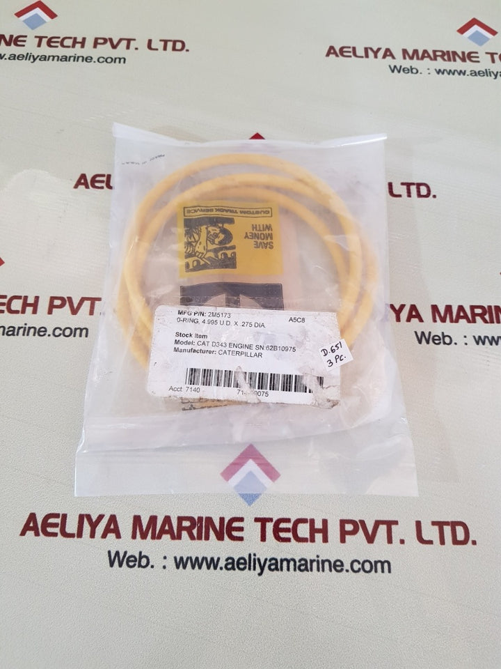 Lot of 3x Caterpillar 2m5173 o ring