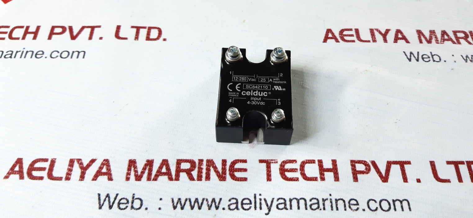 Celduc 12-280 vac solid state relay 25a