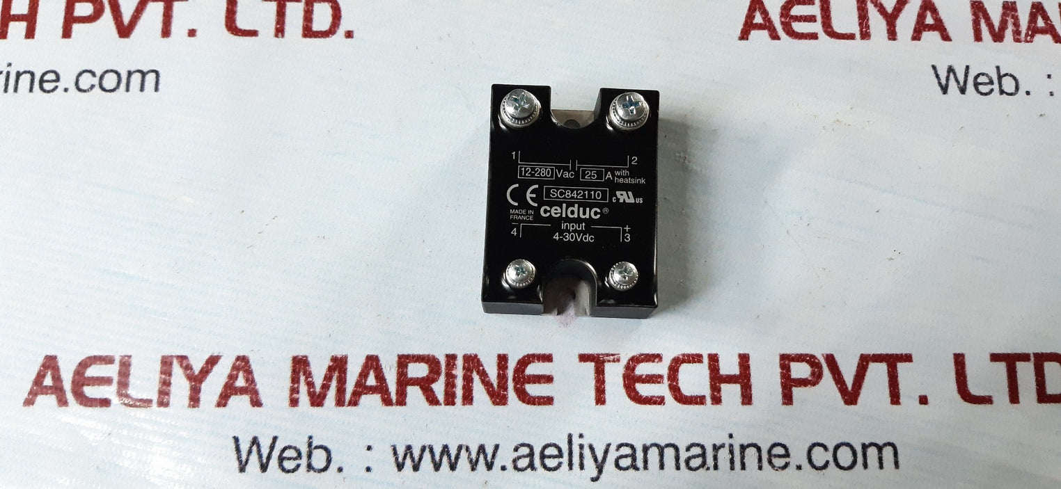 Celduc 12-280 vac solid state relay 25a