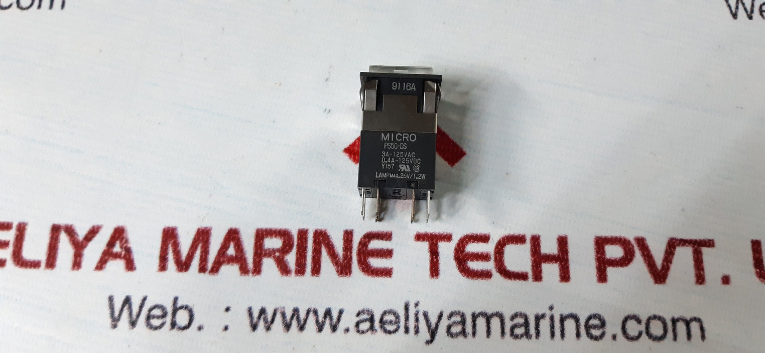 Lot Of 6X Micro Ps5G-ds Illumination Push Button Switch