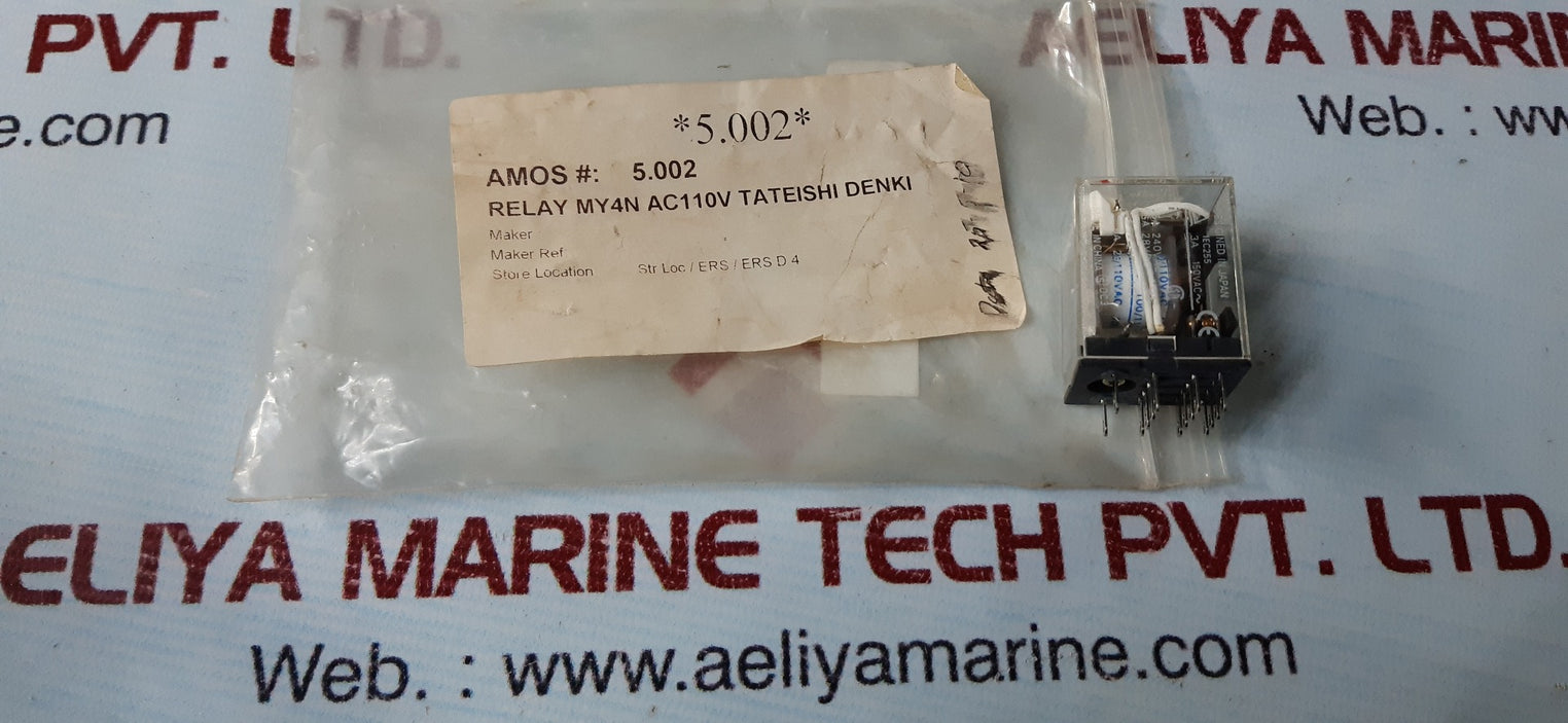 Omron my4n relay 100/110vac