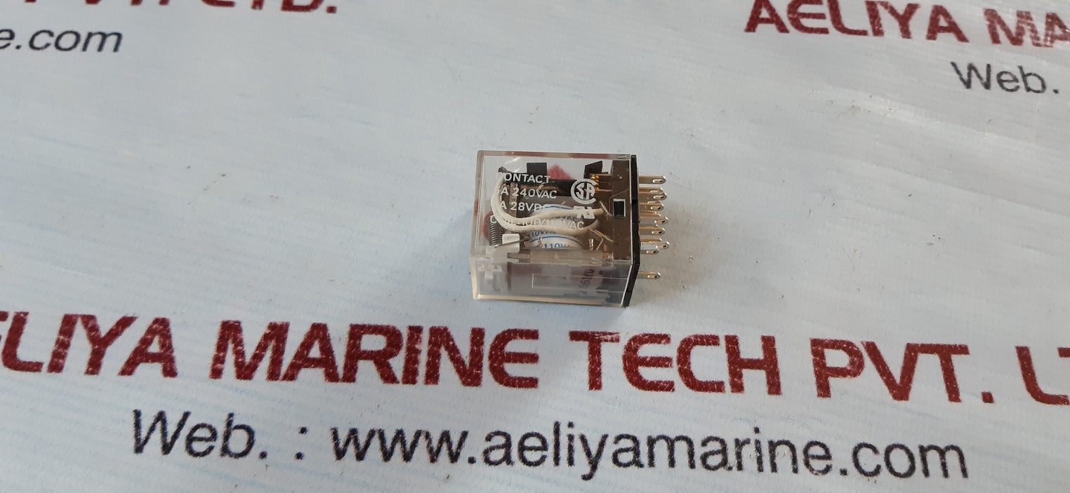 Lot Of 4X Omron My4N 100/110 Vac Relay 5A 240Vac Coil-5A 28Vdc