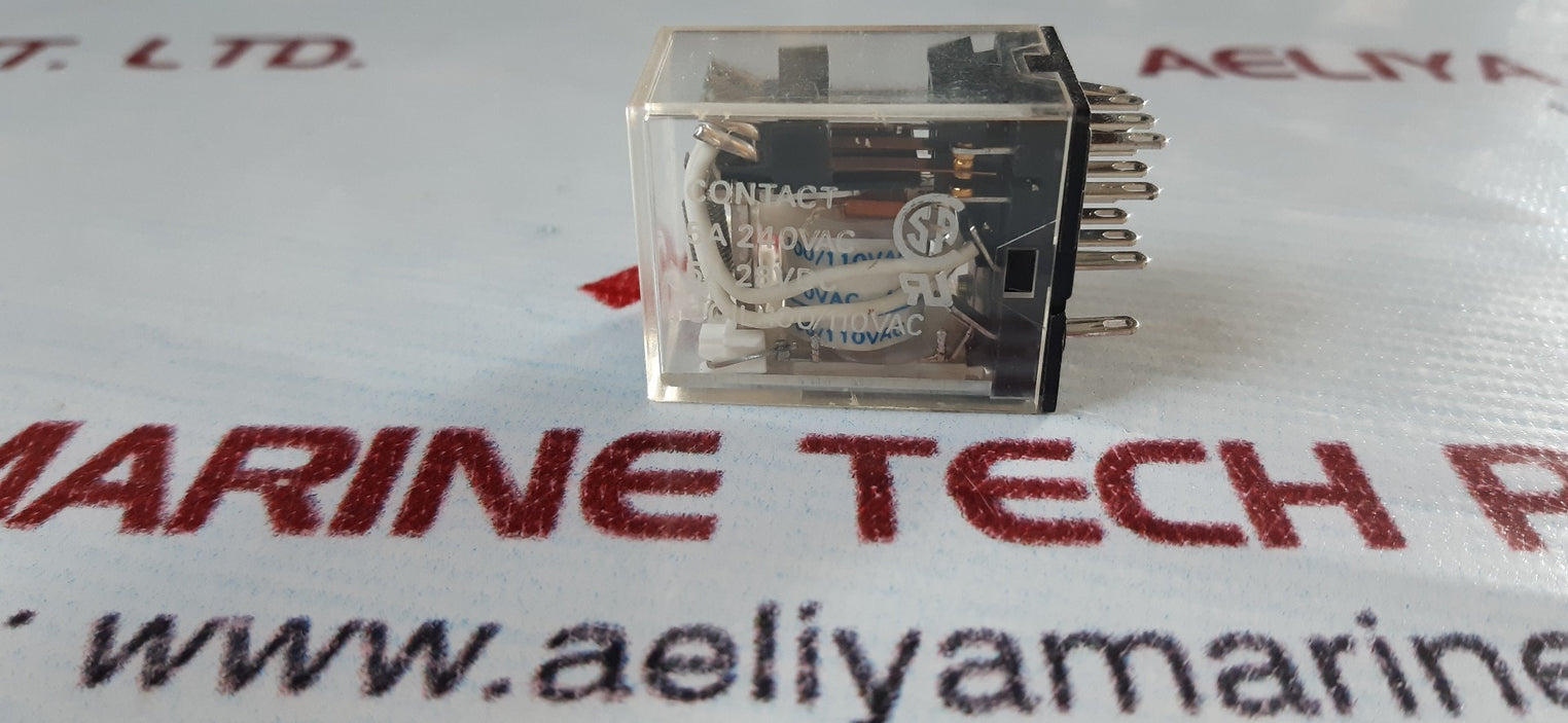 Lot Of 4X Omron My4N 100/110 Vac Relay 5A 240Vac Coil-5A 28Vdc