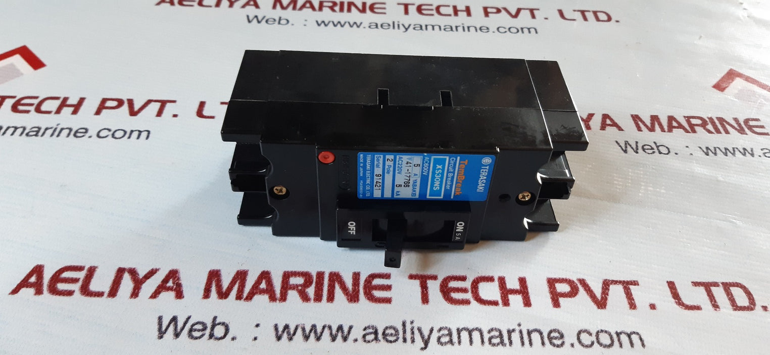 Terasaki tembreak xs30ns circuit breaker ac600v 5a 2pole