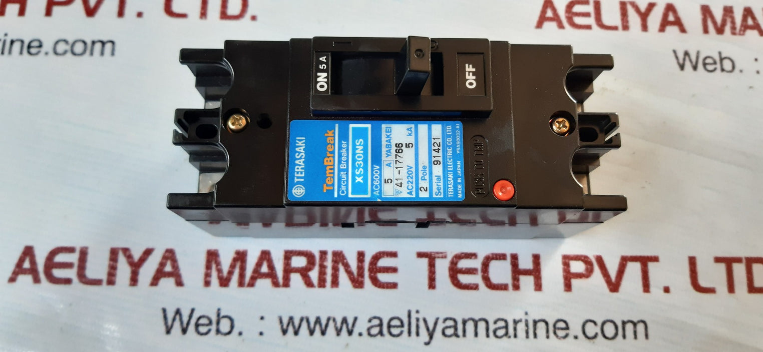 Terasaki tembreak xs30ns circuit breaker ac600v 5a 2pole