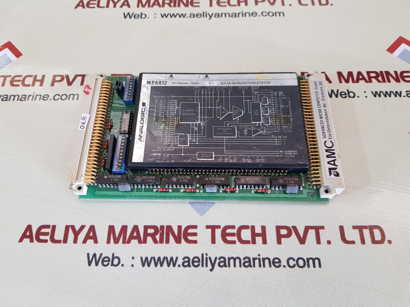 AMC c61451-a89-c11-3 module with analogic mp6812 data acquisition system