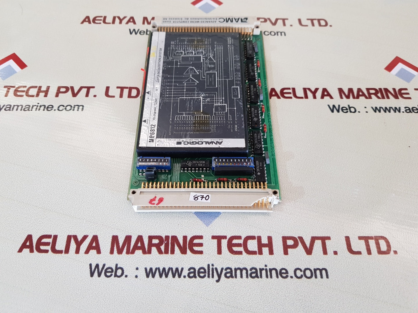 AMC c61451-a89-c11-3 module with analogic mp6812 data acquisition system