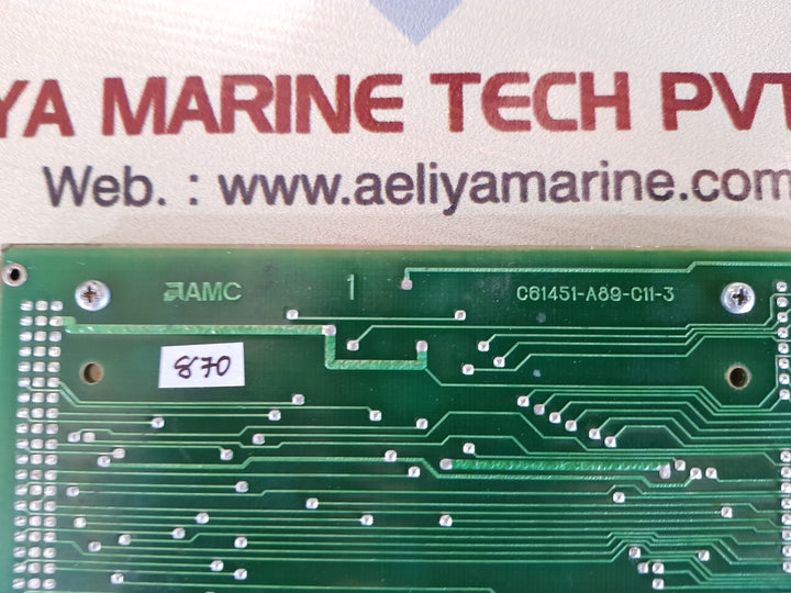 AMC c61451-a89-c11-3 module with analogic mp6812 data acquisition system