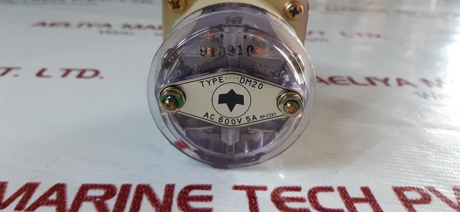Nakamura electric dm20 selector switch ac600v 5a